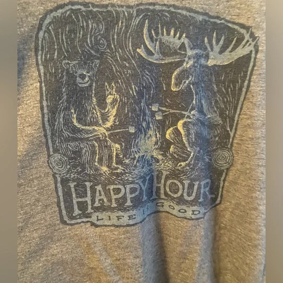 Life is good, Happy Hour tee Women's Size Large - Picture 4 of 4